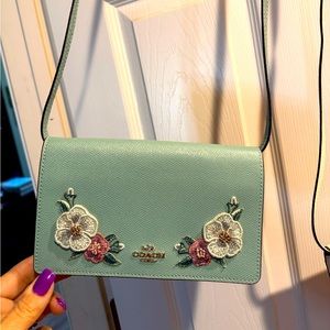 Spring colored coach purse